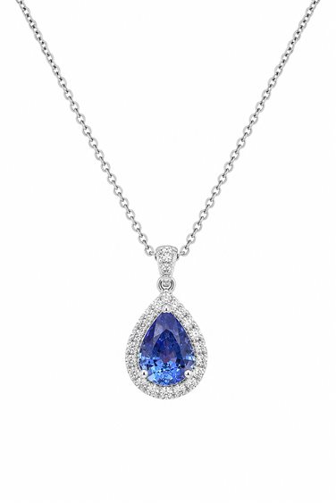 Collar Crivelli Mujer in Oro blanco Zaffiro 1.30 Ct 372-292 - 372-292